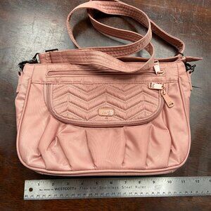 Lug East/West Crossbody Mambo Purse (Blush Pink) Like New